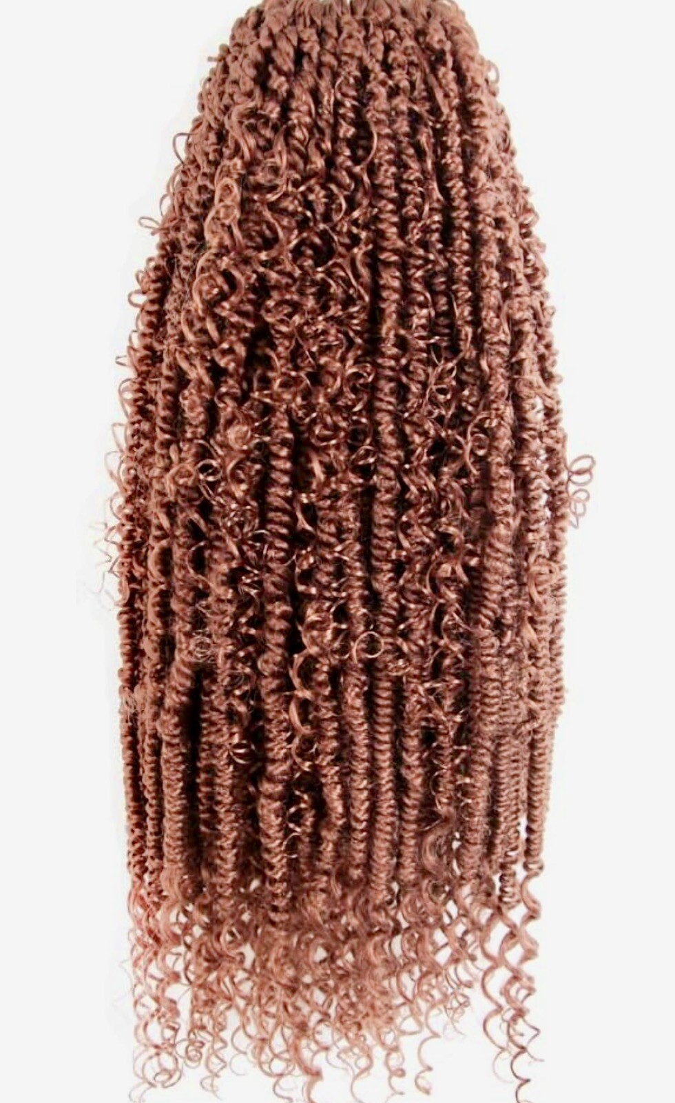 Serendipa Hair 8 Pks Passion Boho Twist Crochet 22″ Pre-looped 350# Ginger Red