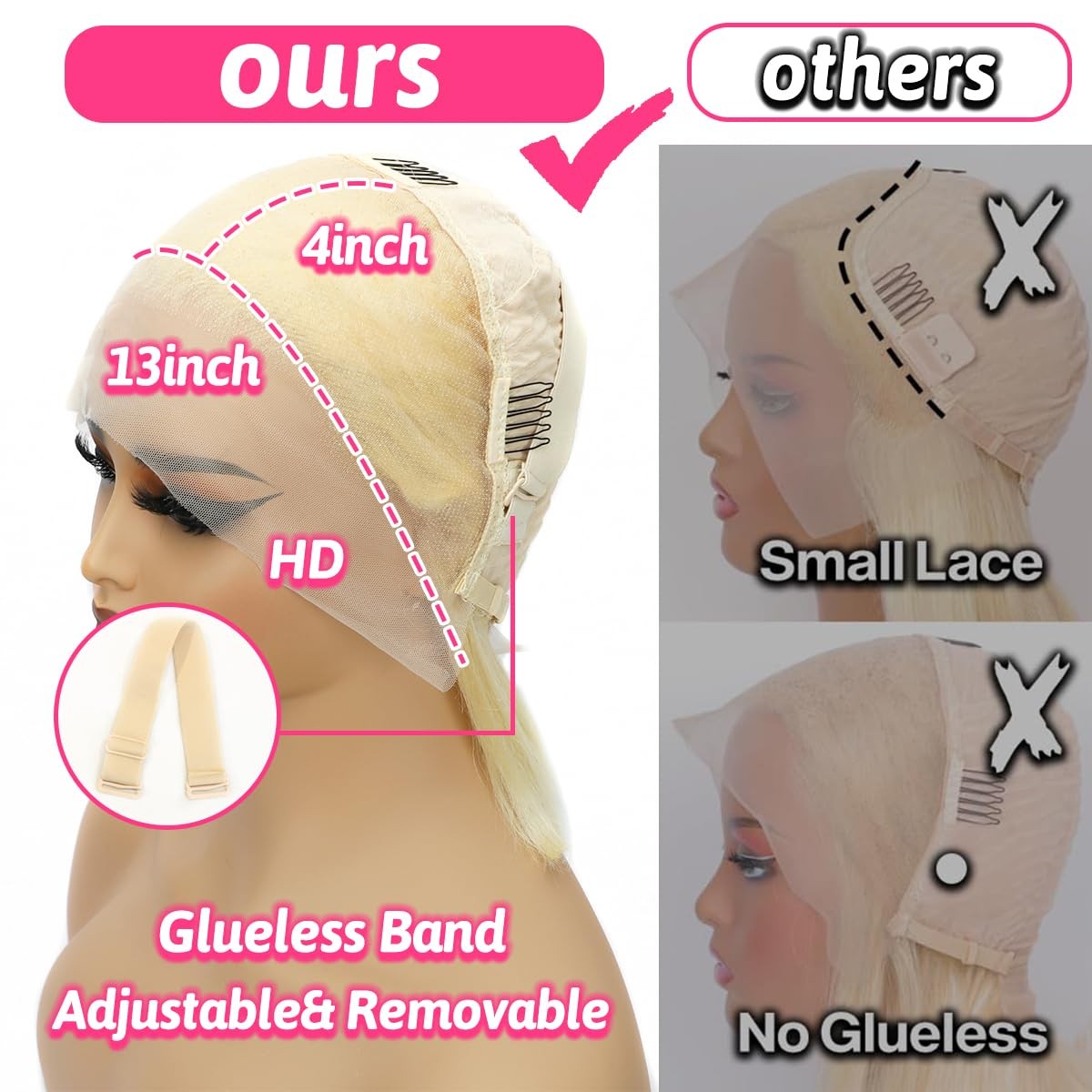 Lakastatr 10 Inch Blonde Bob Wig Human Hair 200 Density 613 Bob Wig Human Hair