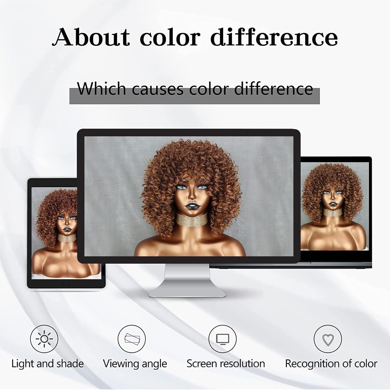 Versatile 14-Inch Light Brown Curly Afro Wig – Perfect for Every Occasion