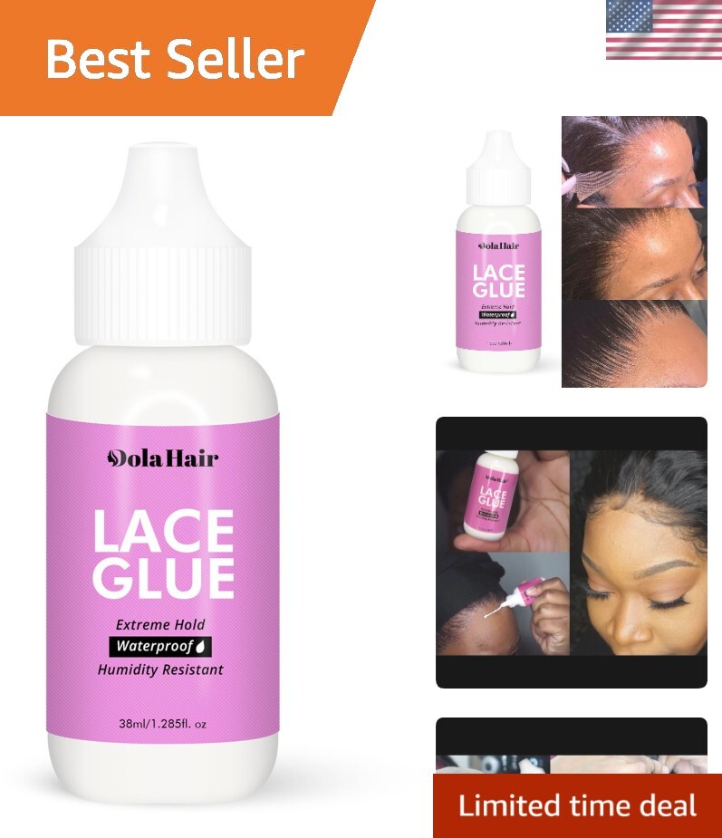 Easy Apply Extreme Hold Lace Glue 1.3 Oz – Waterproof for Perfect Hairlines