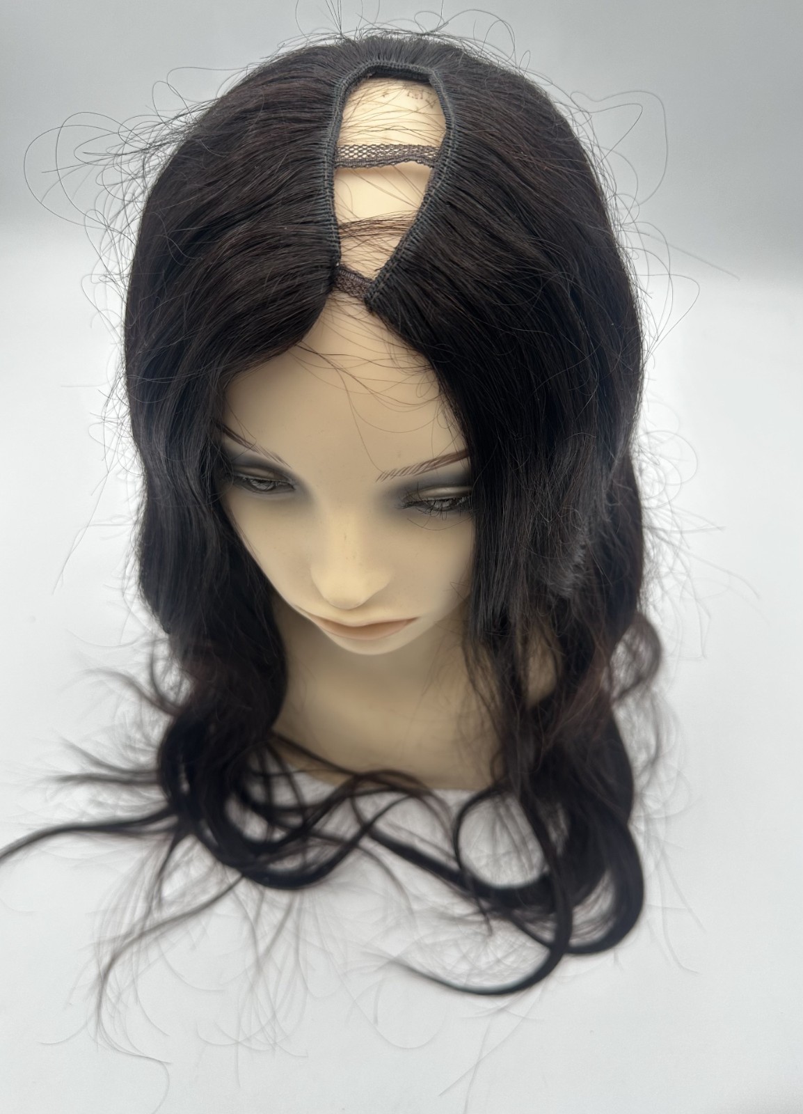 Unice Black with Brown Highlights 100% Human Hair Series Wig