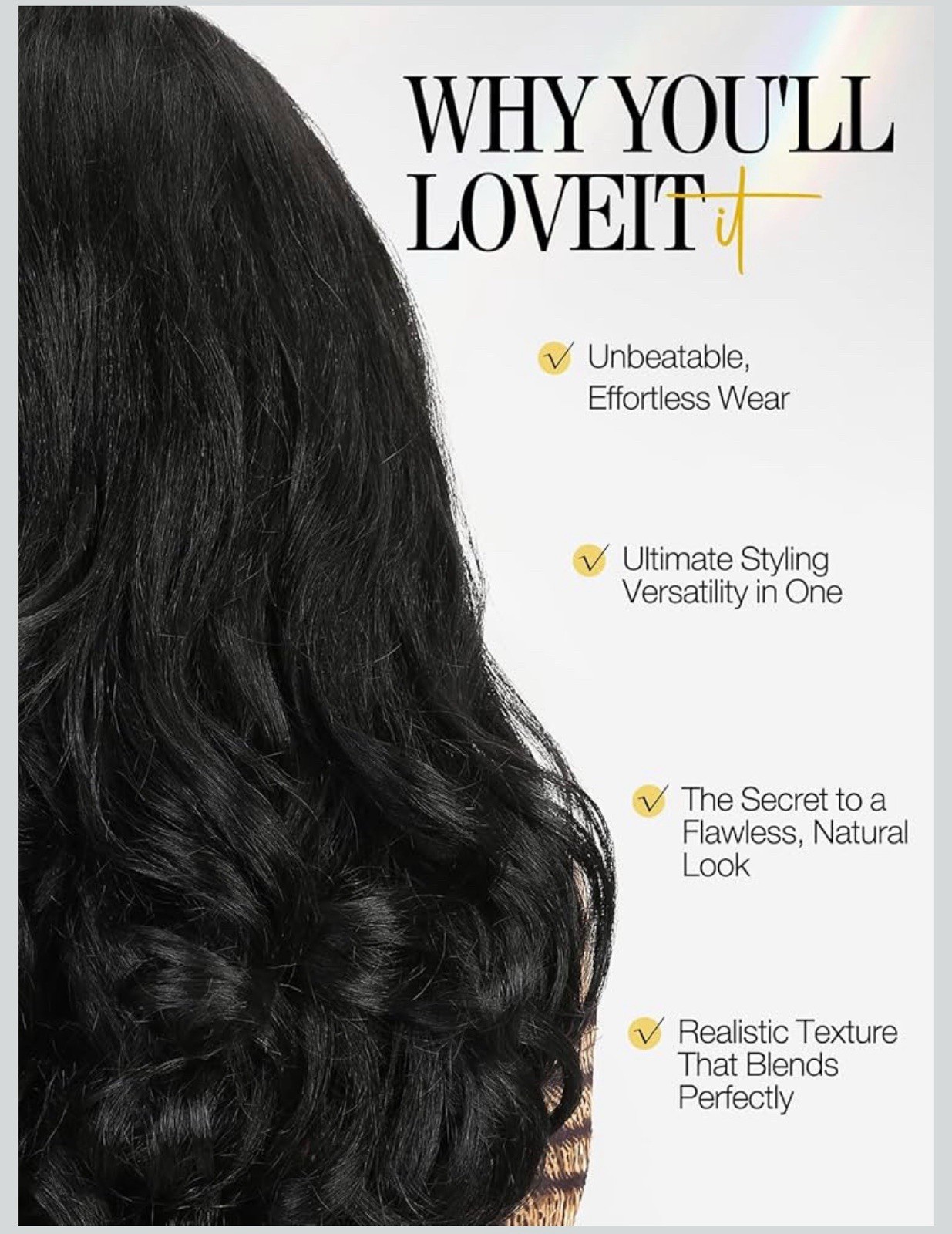 quickwig Yaki Curly Half Wig Body Wave Glueless Synthetic 3 In 1 Seamless Kinky