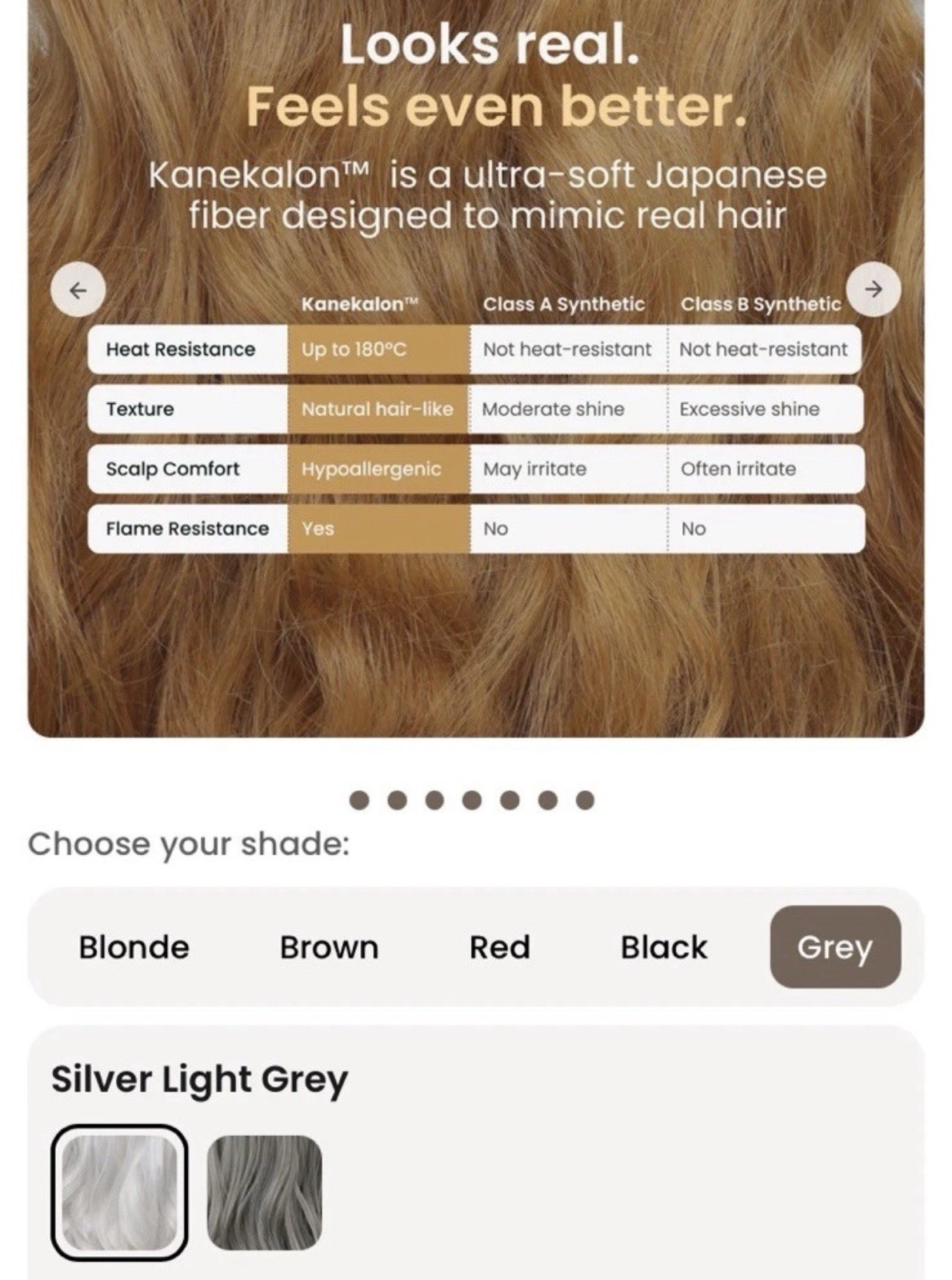 Thathair High Quality 14” Halo Extensions Silver Light Grey Wavy Straight Set