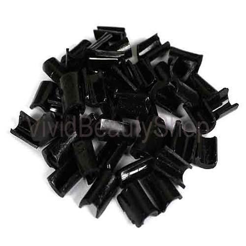 100pcs Black Hair Extensions Fusion Keratin Glue Rebond & FREE Finger Protector