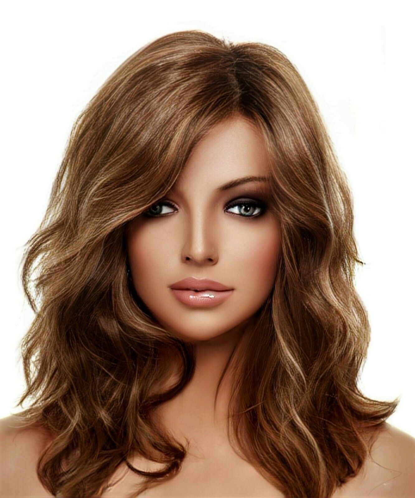 FINN ESTETICA LACE FRONT WIG | CKISSRT4 | MID LENGTH LAYERED WAVES – 2