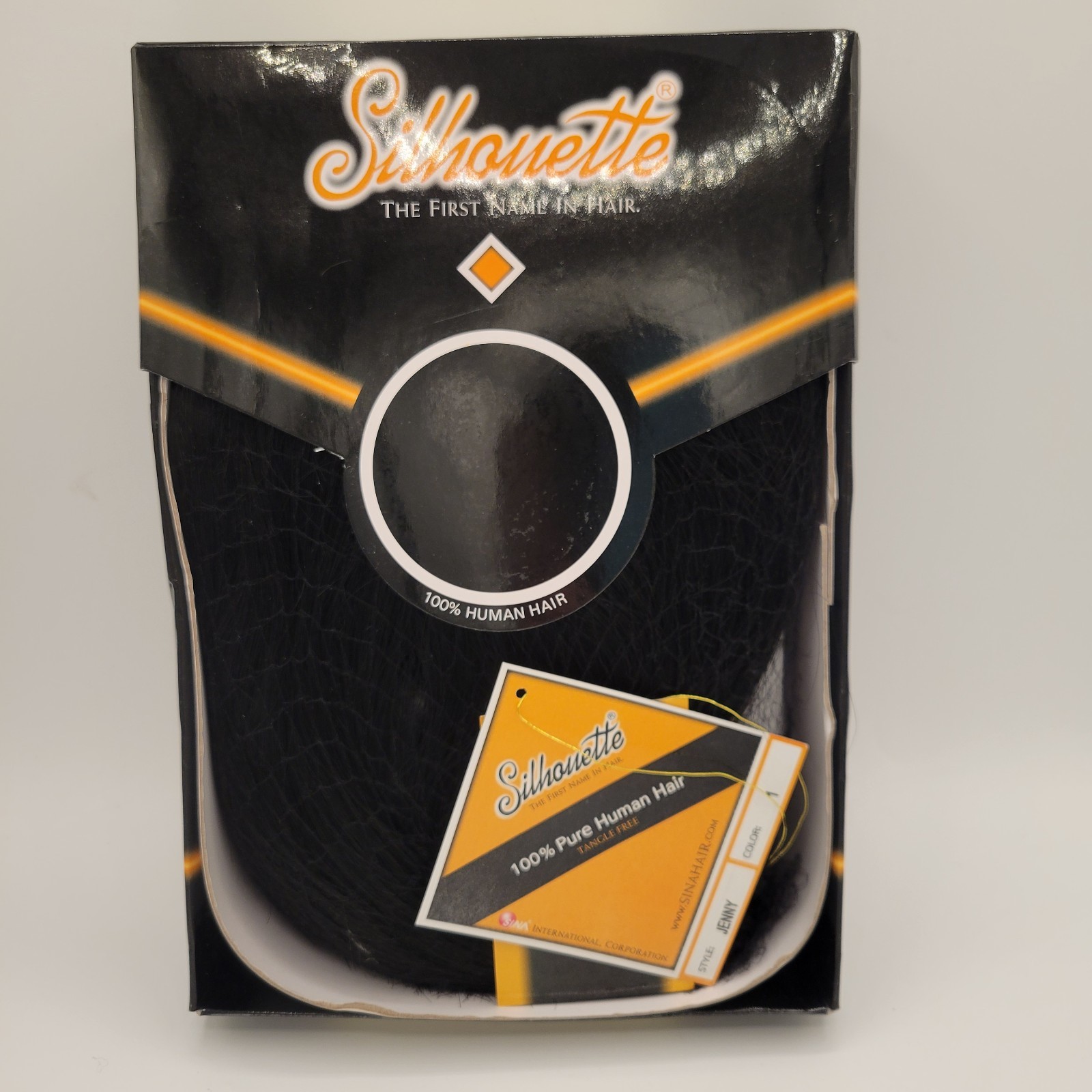 Silhouette 100% Human Hair “Jenny” Color #1 Weaving Extension Open Box