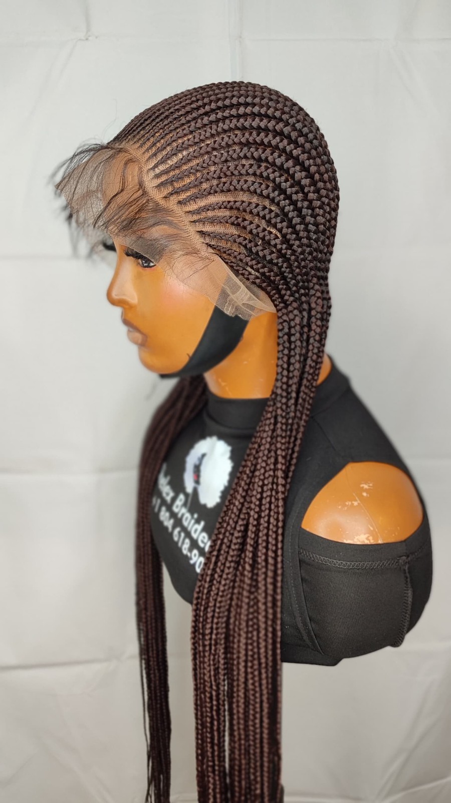 All Back Conrow In Black With Baby Hair