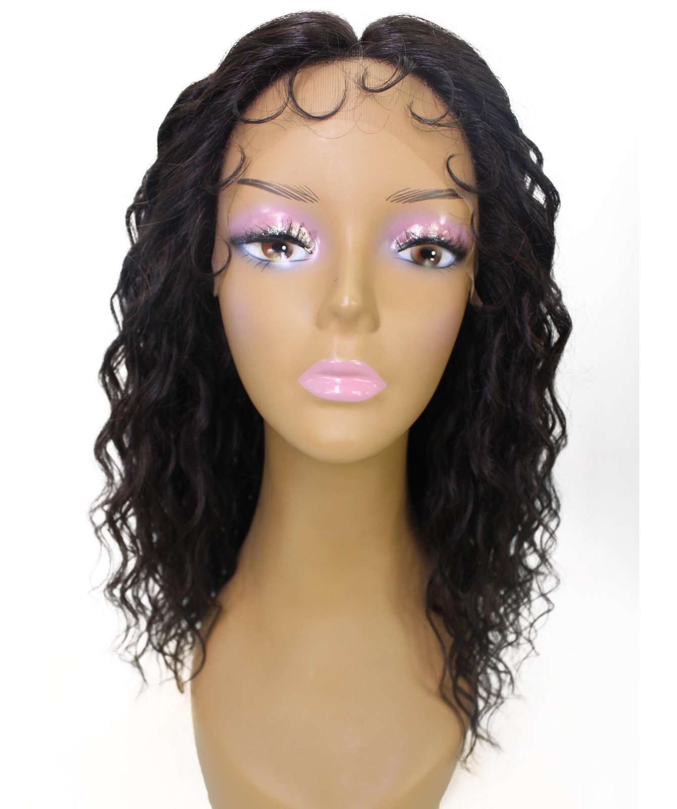 LUXLUXE Sakina Wavy Layered 18 in Long T Part Lace Front Wig, BLH-0003
