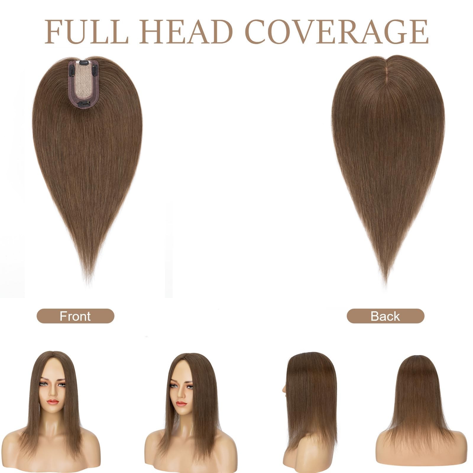 Rich Choices Hair Toppers For Women Real Human Hair No Bangs 100 Human Remy