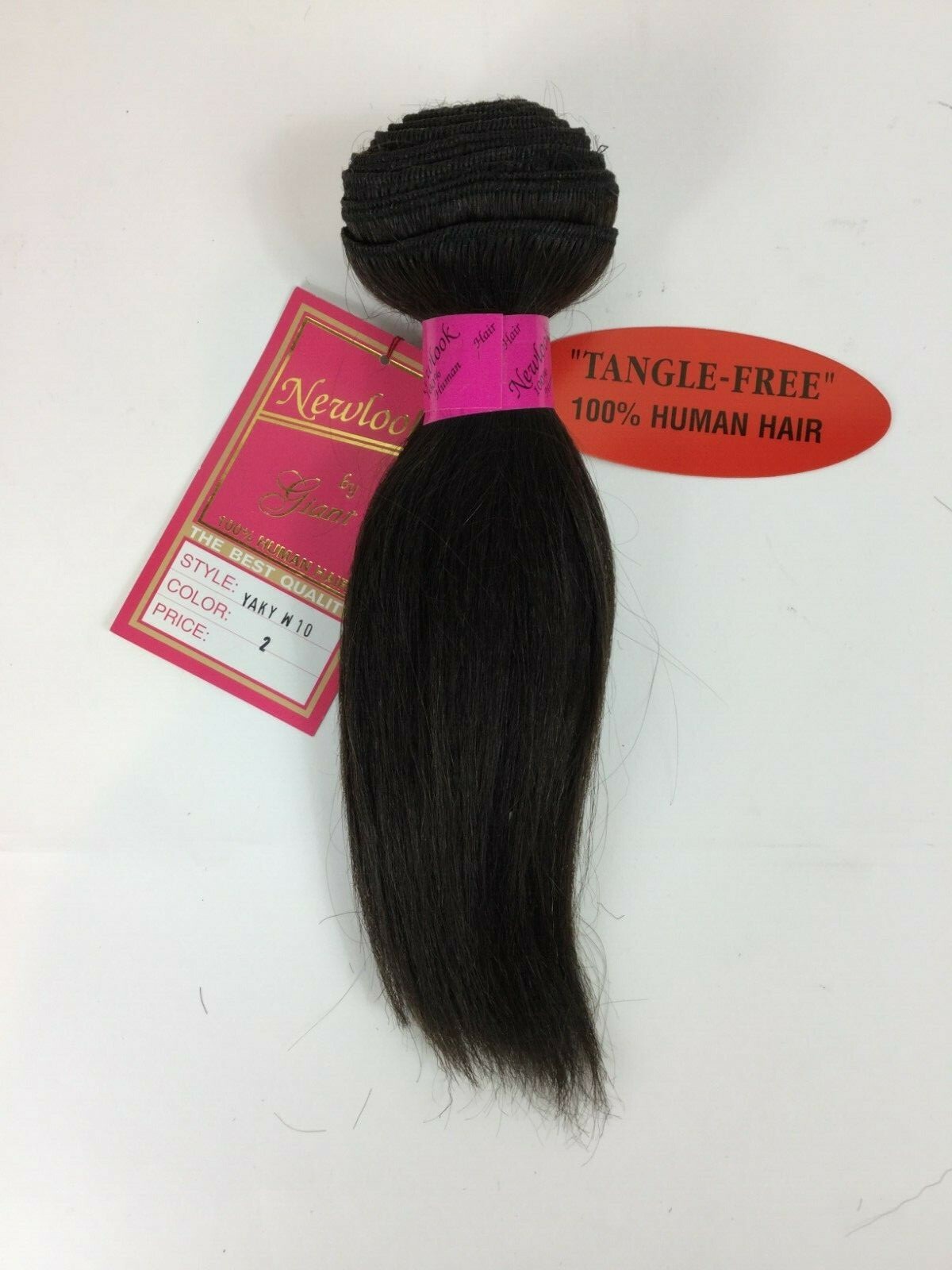 100% HUMAN HAIR Premium Yaki 10″ Weaving Weft Color Soft & Tangle Free 4oz.