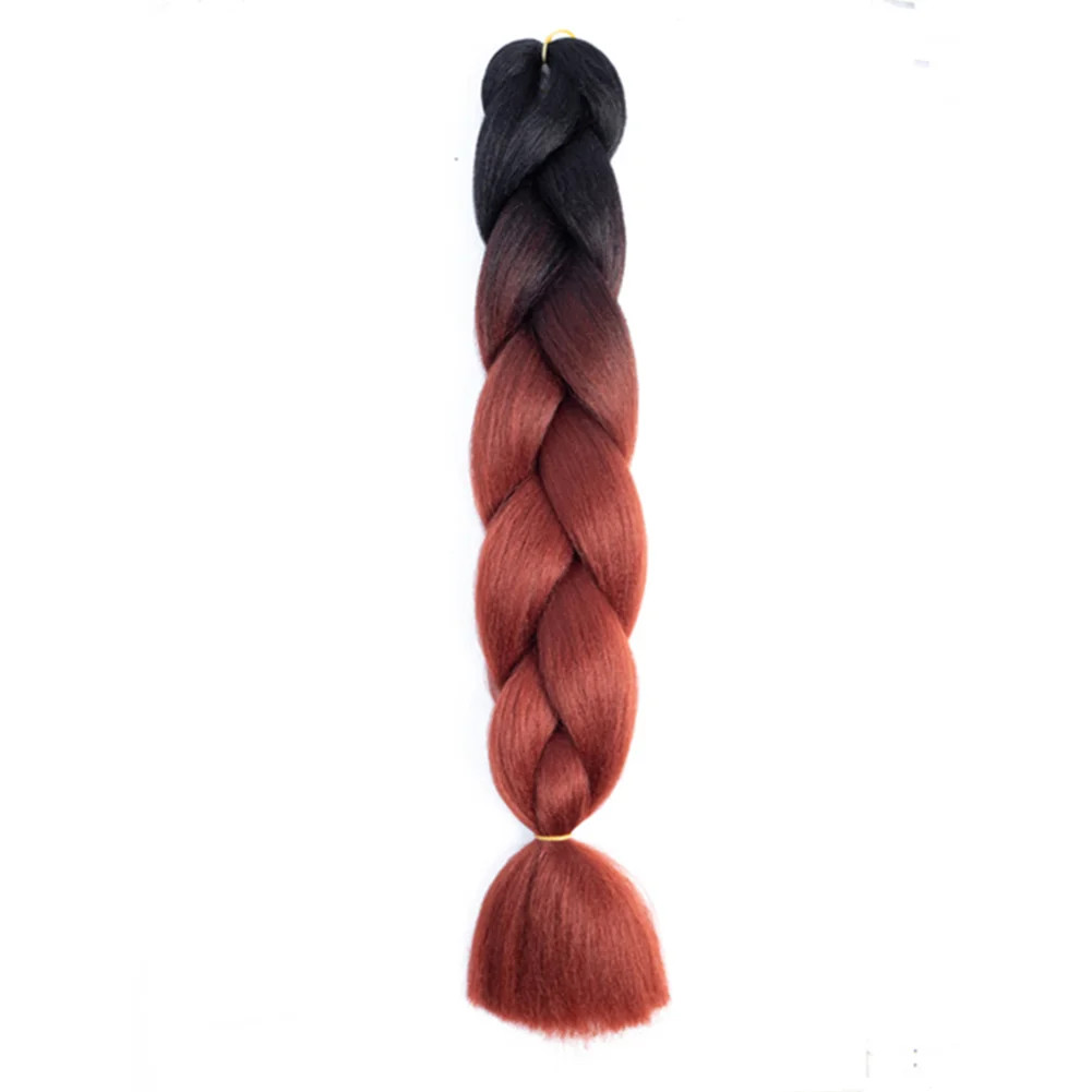 DIY Jumbo Braiding Hair Synthetic Afro Ombre Crochet Braid Extensions For Women
