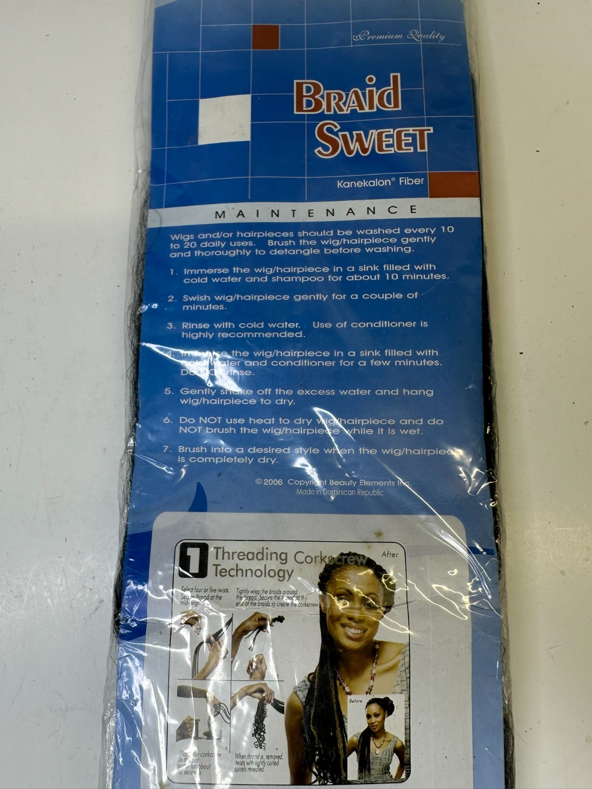 NEW ~ Bijoux Braid Sweet 100% Kanekalon Fiber Soft Jumbo Braid Color 1B