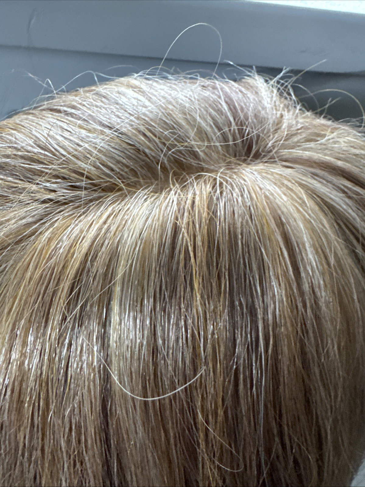 Rene of Paris Synthetic Wig Short Bob with Bangs Blonde Highlighted