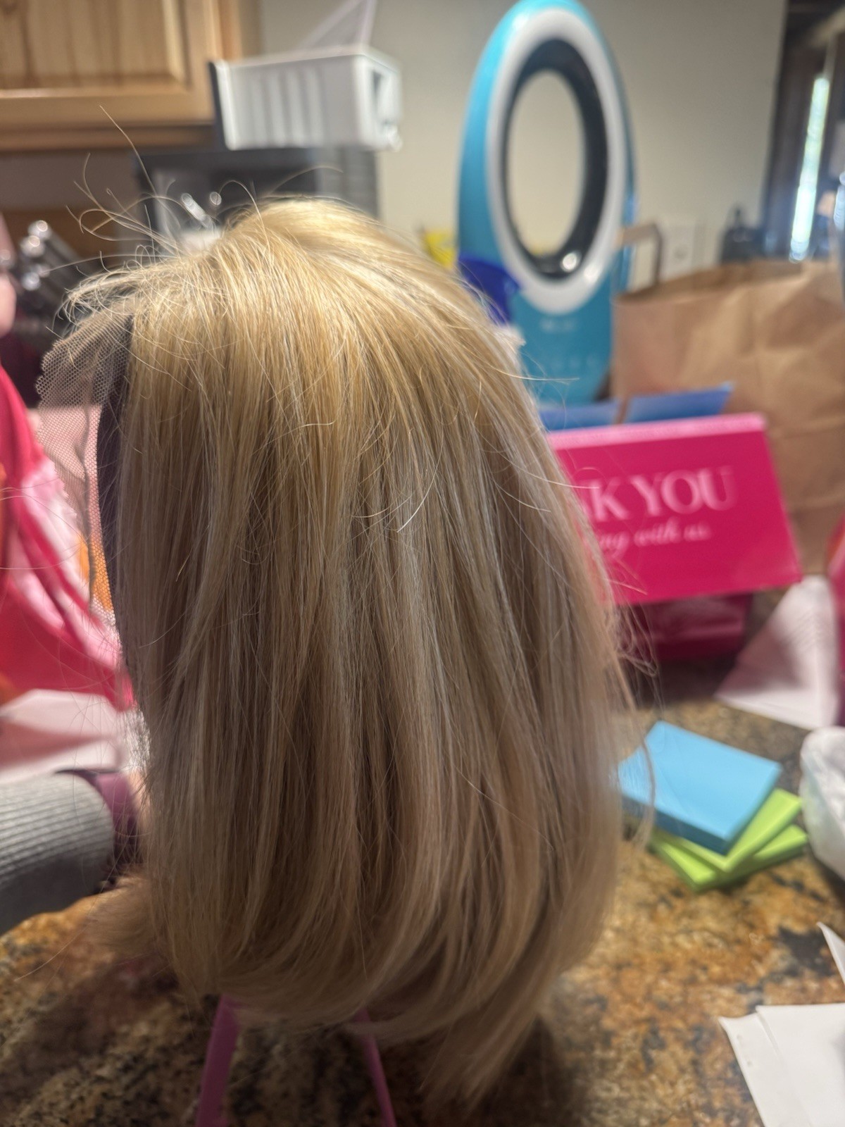 Straight Bob Lace Front Clip-In Wig Cream Nechartines for Women Chelsey smith