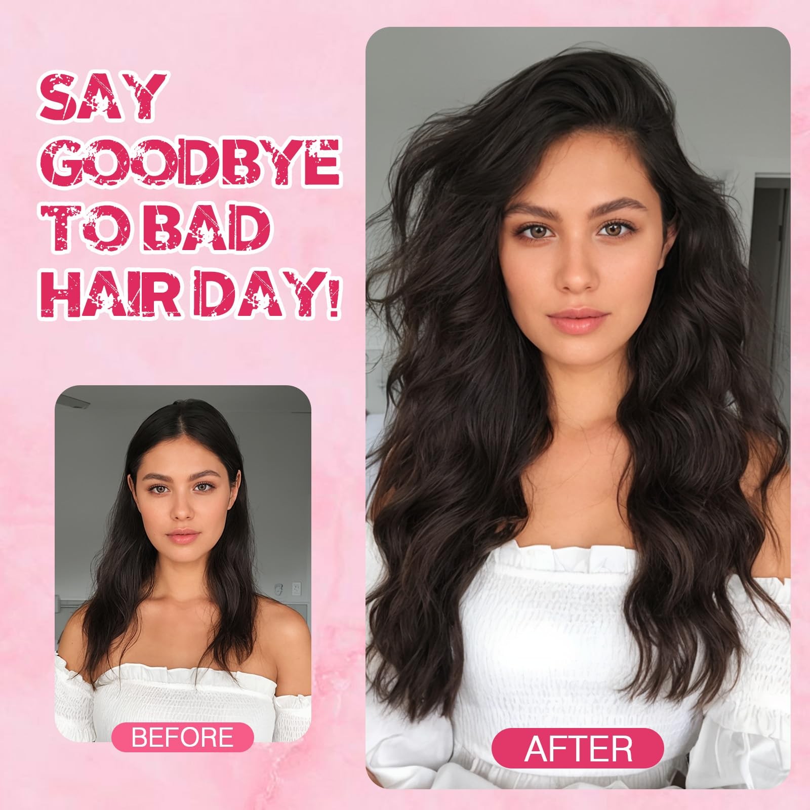 Halo Hair Extensions Real Human Hair My-Lady Adjustable Halo Extensions Real