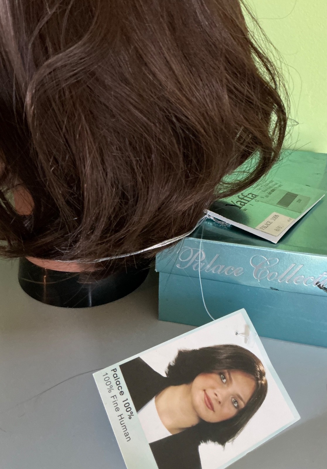 NIB Yaffa 100% Palace Collection Fine Human Hair Short Wig Color 8/6