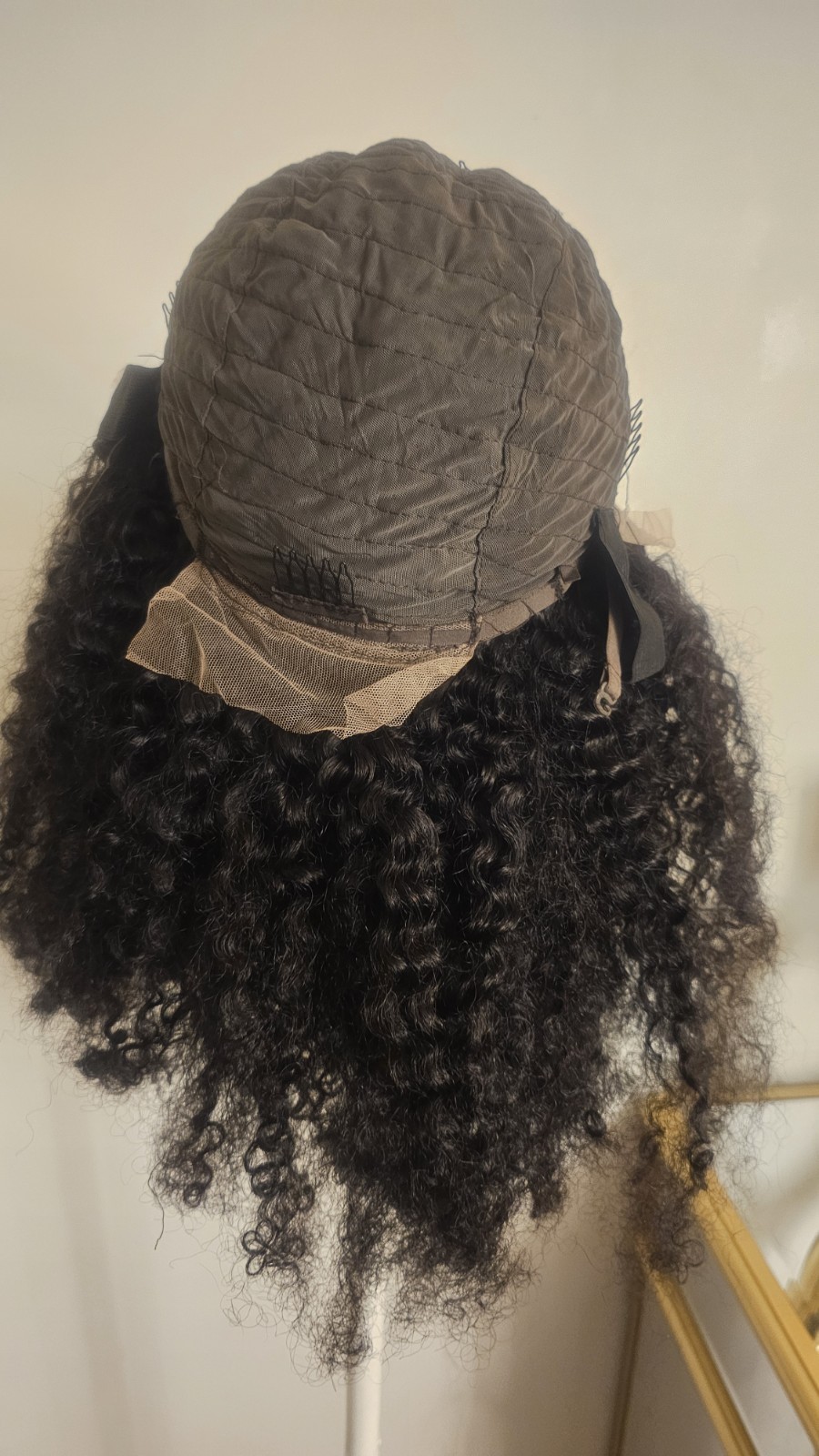 new High-Quality regular 20″ Black body wave 100% Virgin Human Hair Lace Wig