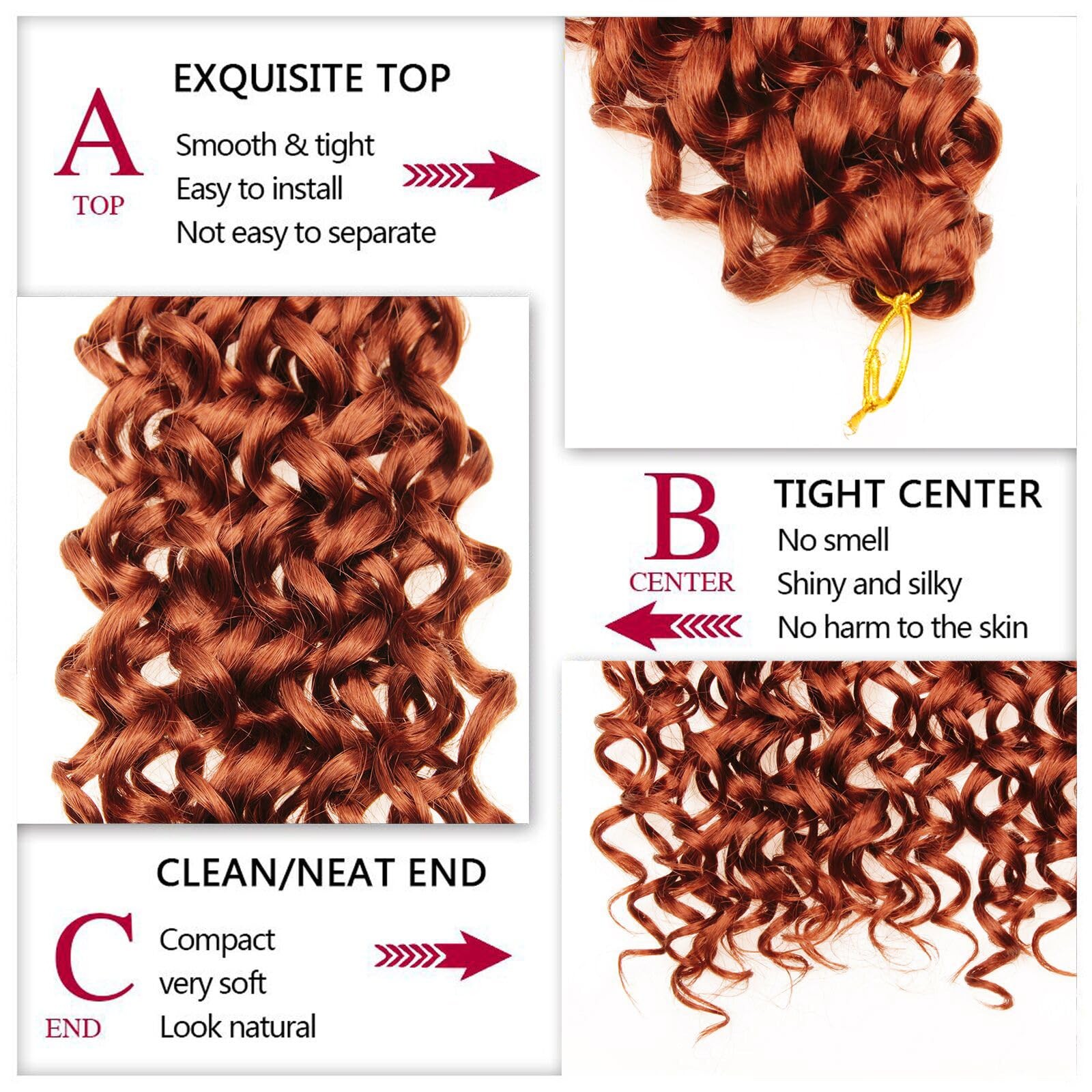 8 Packs Curly Crochet Hair GoGo Curl Crochet hair for Black Deep Wave Braidin…