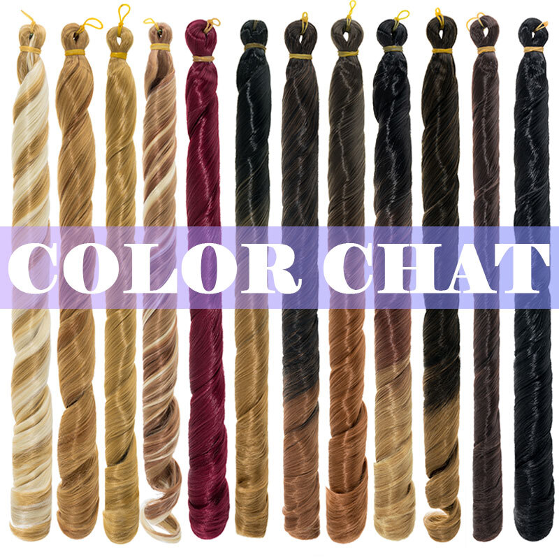 US French Curl Braiding Hair 24″ Pre-Stretched Bouncy Braiding Extensions Plaits