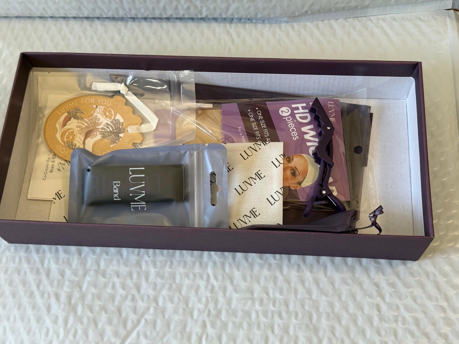 Luvme Human Hair Wig ALL DAY COMFORT WIG Long Hair New In Box Never Used
