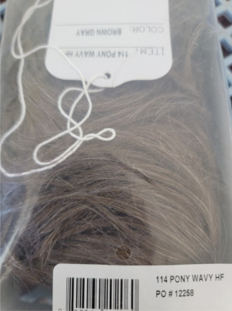 #114 Brown Gray Toni Brattin Toni Pony Wavy Brunette – Long Wavy