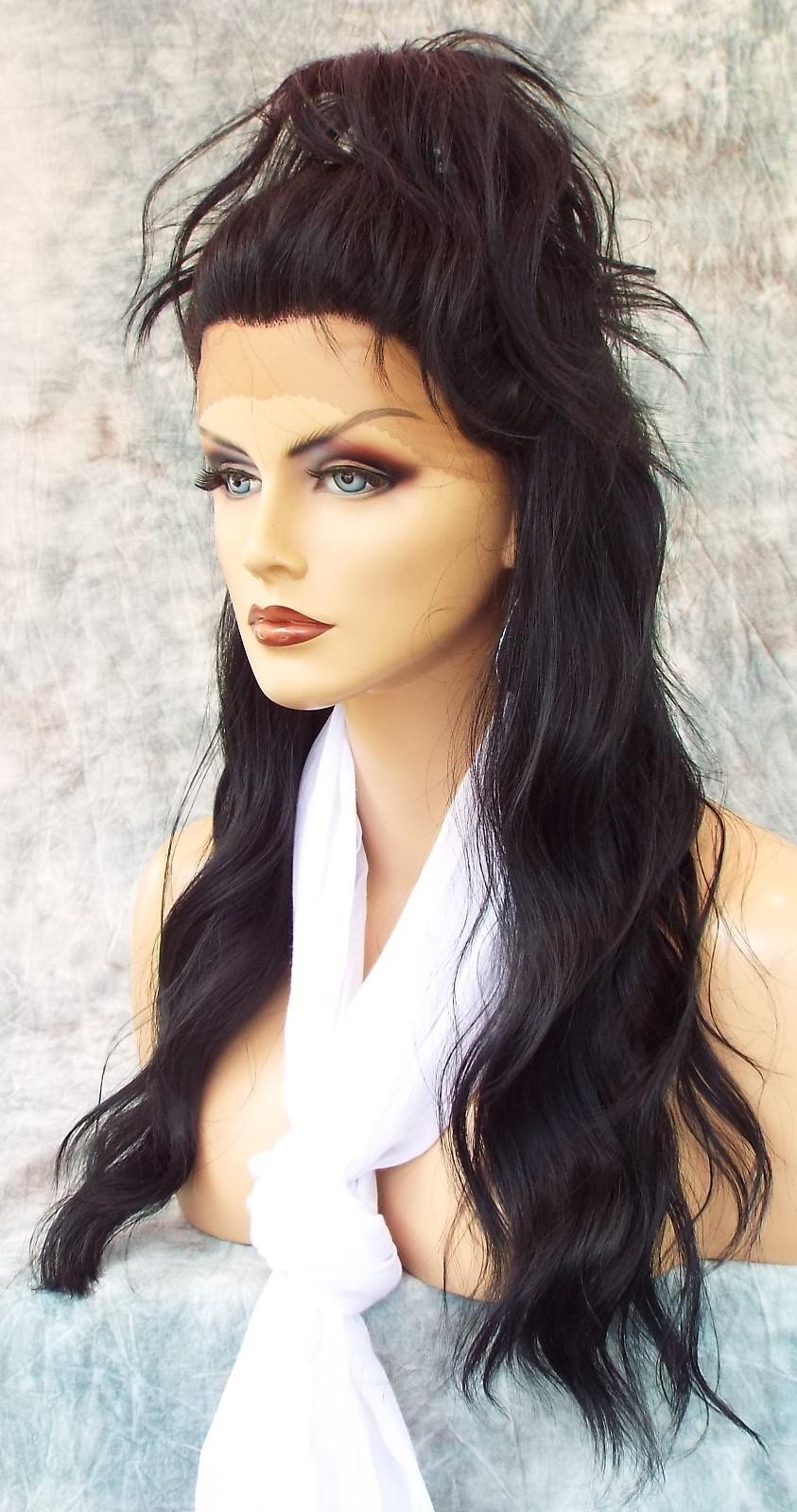 LACE FRONT HAND TIED EAR 2 EAR LACE HEAT FRIENDLY #1 SOFT BLACK WIG US SELL 117