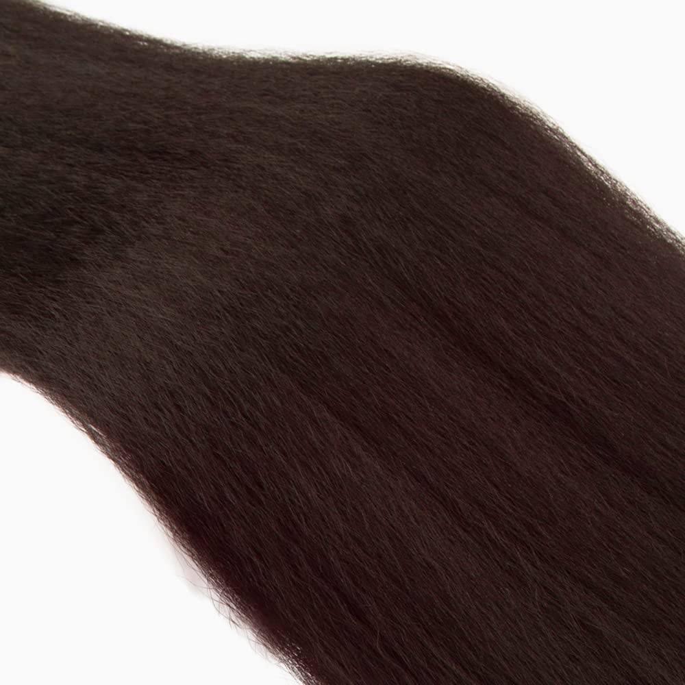 Color #4 Bundles Yaki Straight Bundle Human Hair 14 16 18 Inch Brazilian Virg…