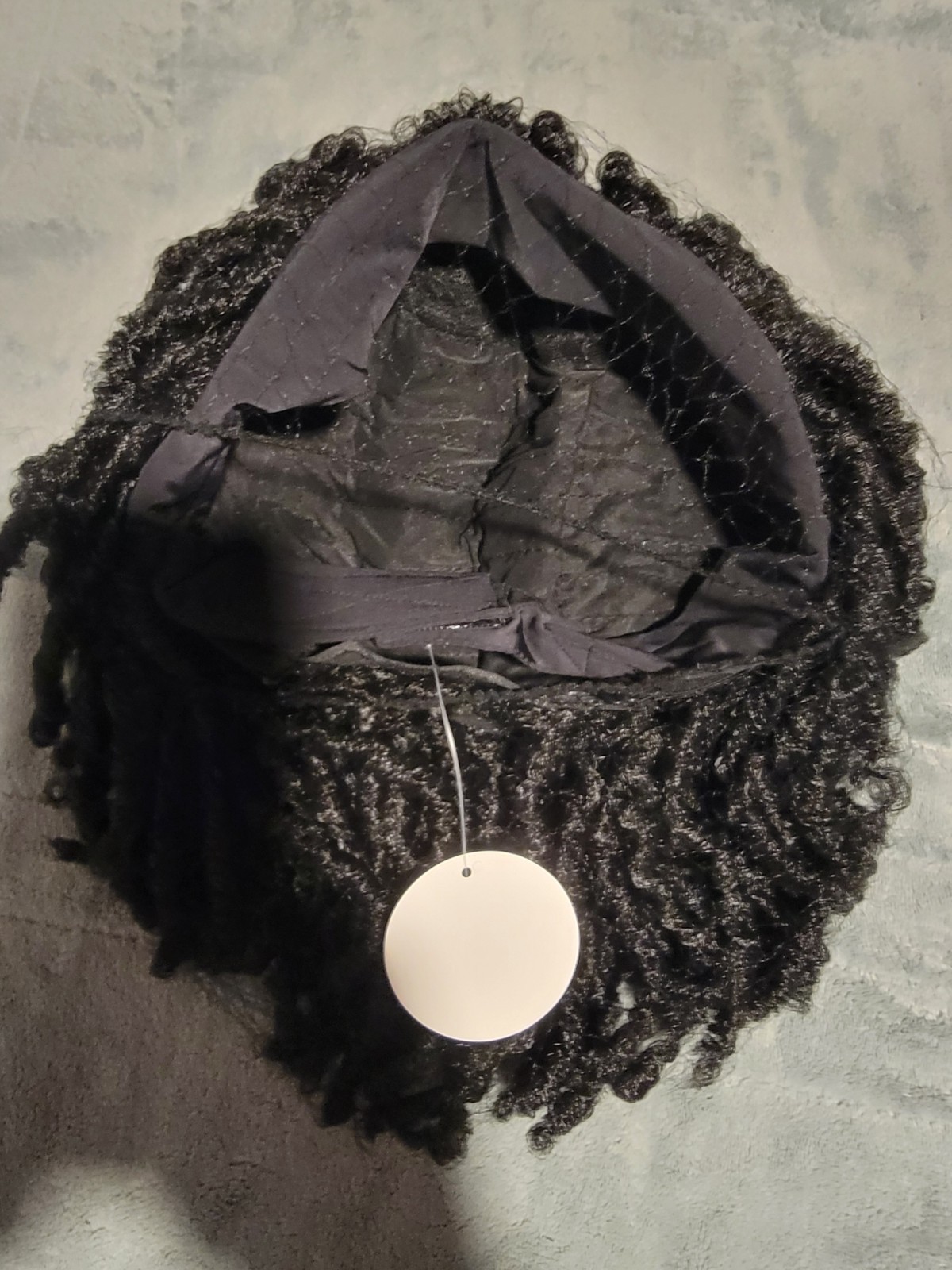 Afro Curly Short Dreadlock Braided Headband Wigs for Black Women Synthetic 12in