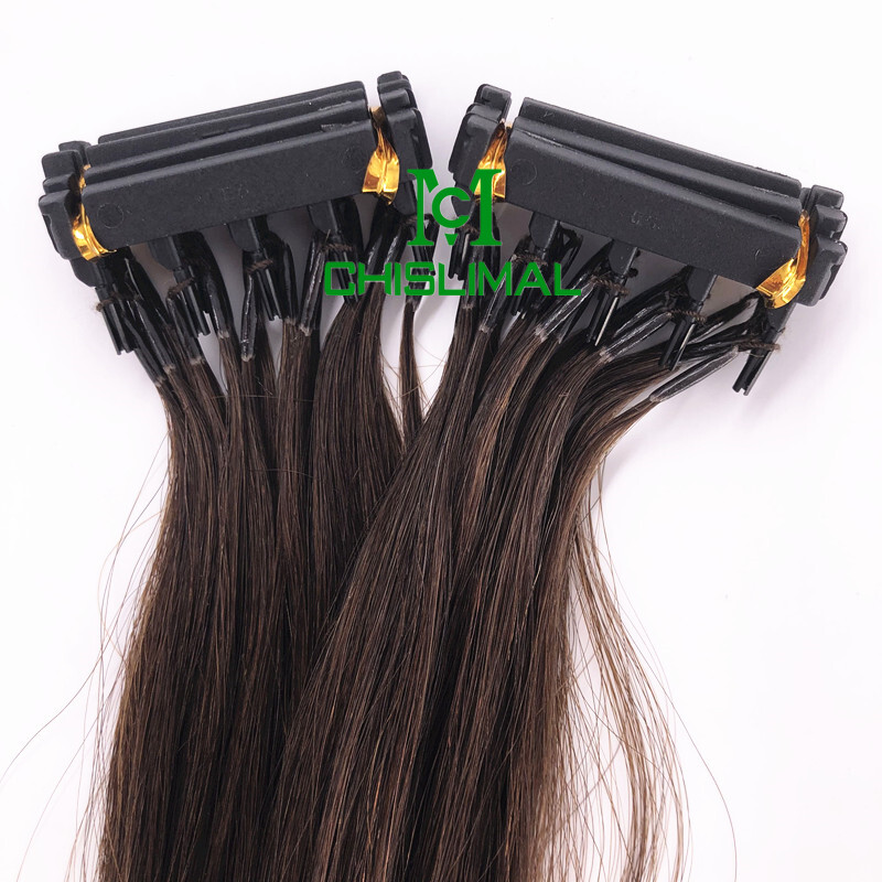 5Strands/row 20g Remy hair New 6D Human Hair Extensions Prebonded dark blonde