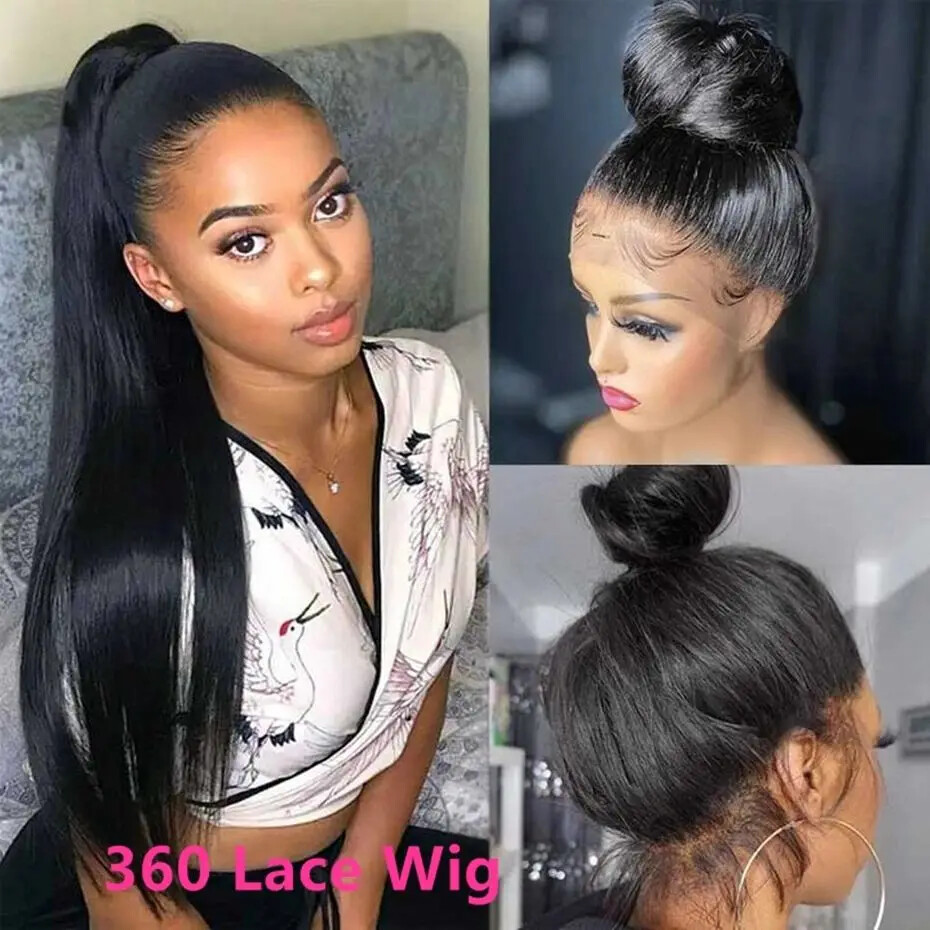 360 Full Transparent HD Lace Wig Straight 13×4 13×6 Lace Front Wigs Lace Wigs