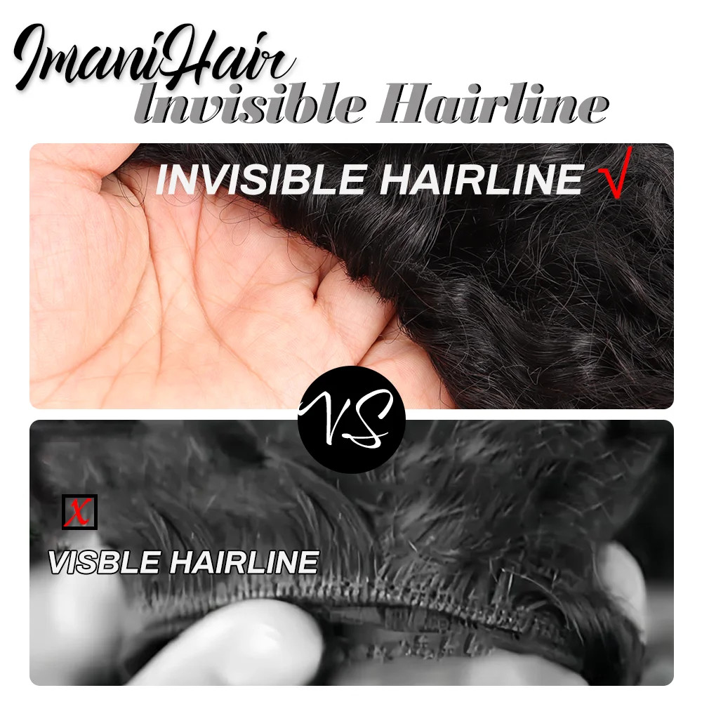 Kinky Curly Half Wig Human Hair Wear and Go Glueless Wigs Curly 3 In1 Wigs for W