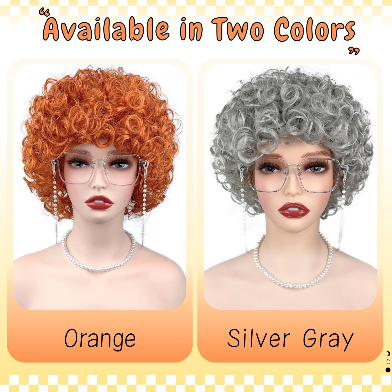 6in Women’s Short Curly Synthetic Wig Heat Resistant Cosplay Halloween Party