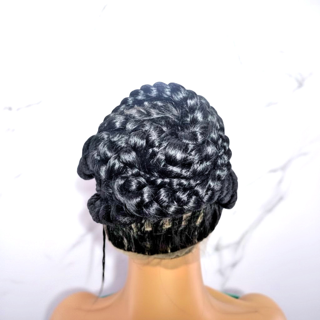 Braided Wig. Large Cornrow Braids. Full Lace with baby hair