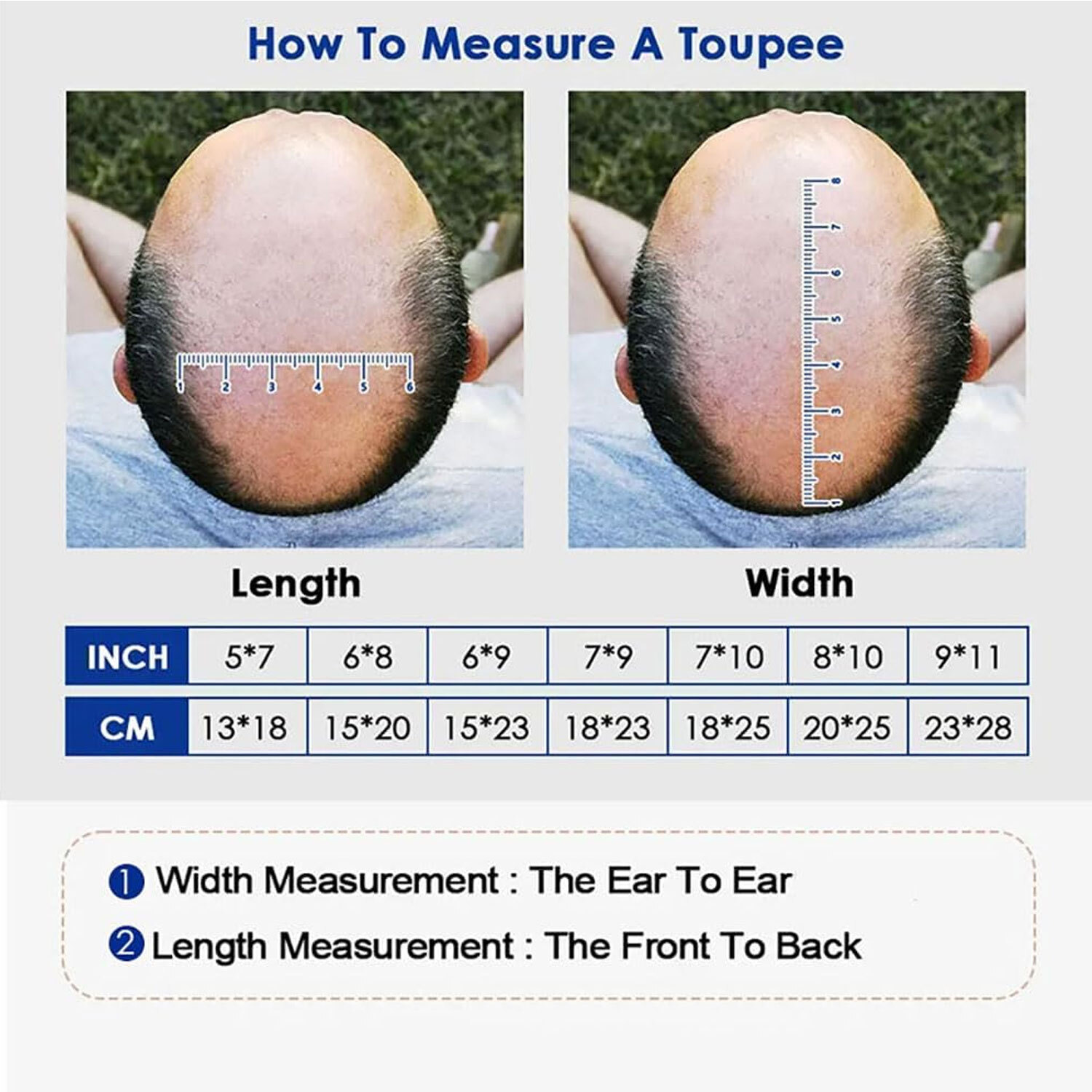 Invisible Ultra Thin Skin Mens Toupee Human Hair Replacement PU Systems Buzz Cut