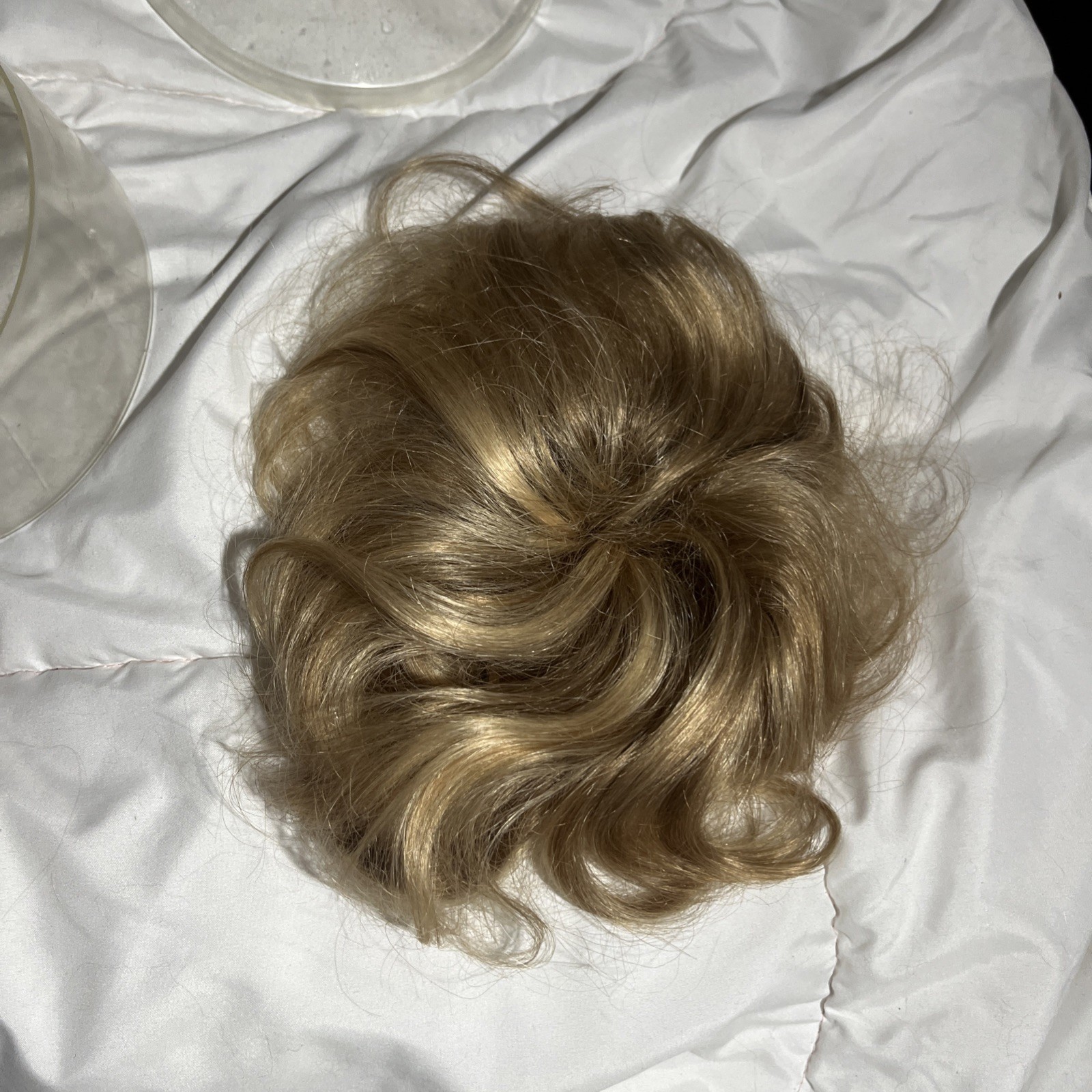100% Human Hair 12″ Women’s Pre-Styled sandy blonde Wiglet Beauty Korea VG