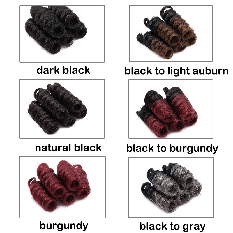 2″ Short Spring Toni Curly Hair Extensions Jumpy Wans Curl Crochet Braids Brown