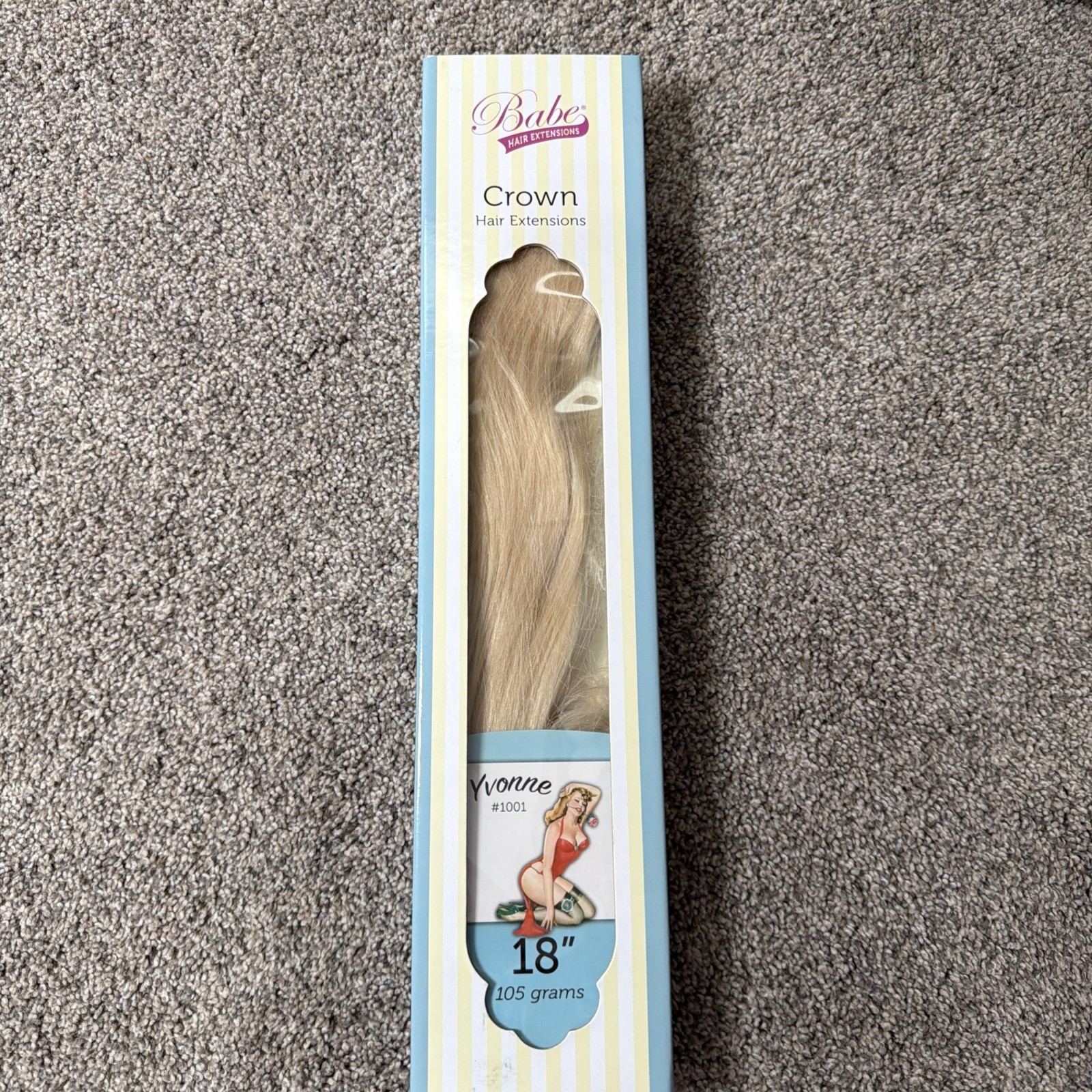 Babe Yvonne Hair Extensions Crown #1001 18″ Remy Hair