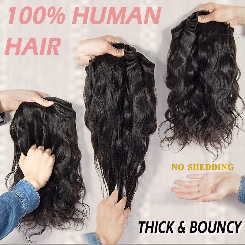 Brazilian Human Hair Extension Straight/Body/Water/Curly/Loose Deep Wave Bundles