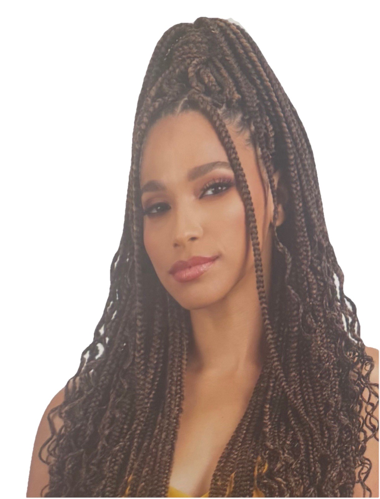 3X WAVY Box Braid 26”- Copper, Individually Pre-Looped, Wavy Braids, New