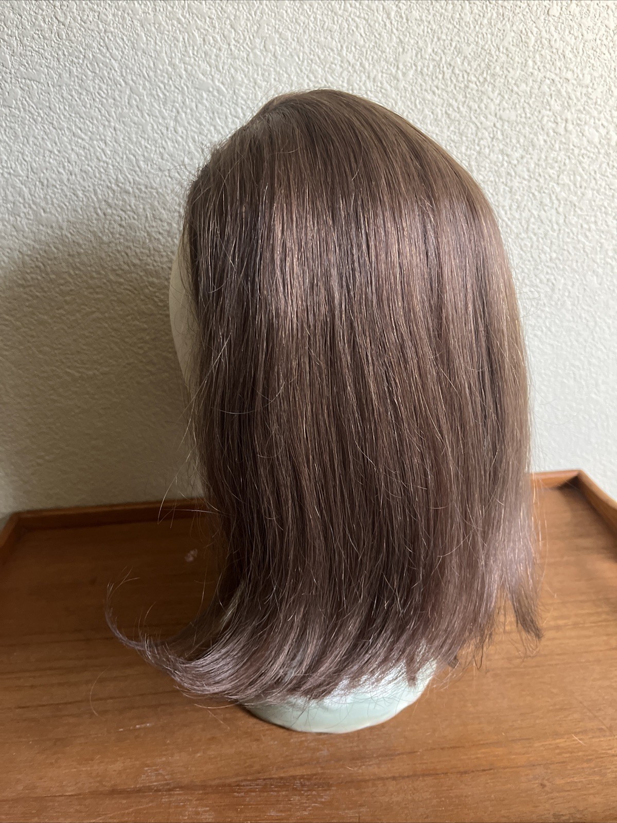 Vintage 100% Human Hair Wig From Indonesia Manufacture In Hong Kong