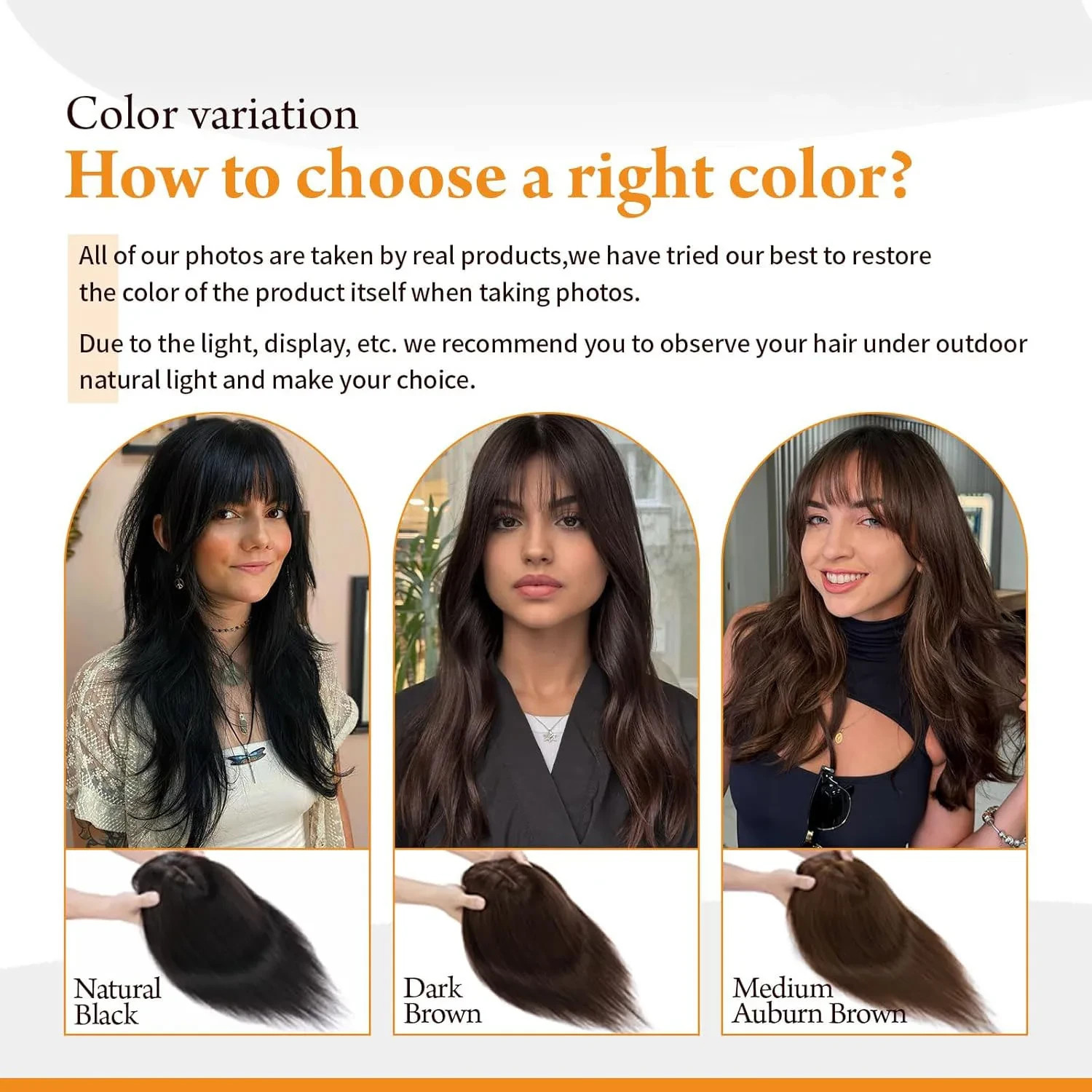 Medium Brown Clip In Human Hair Topper For Women Fashion Silk Top Hair Extension