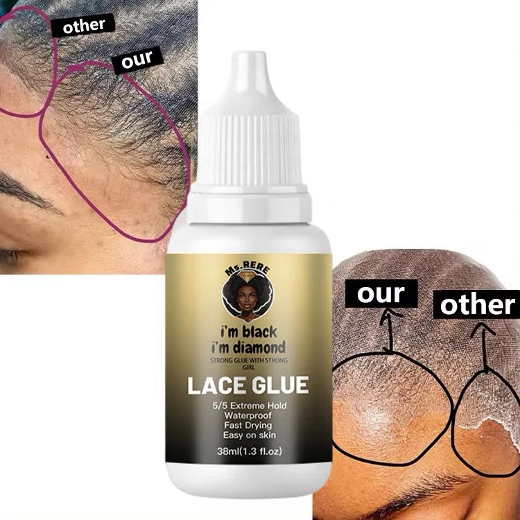 Ms.Rere Waterproof Lace Glue ! Extreme Hold , Easy On Skin!!🥰