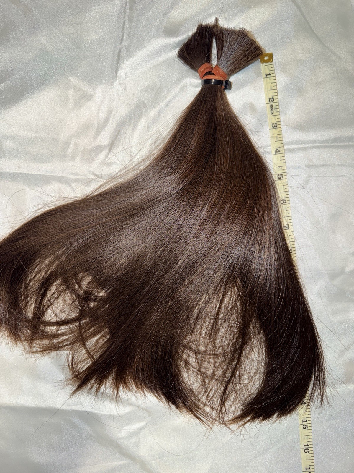 17 Inch, 100g. Beautiful Human Hair Cut Ponytail, Fresh From Salon. 1.