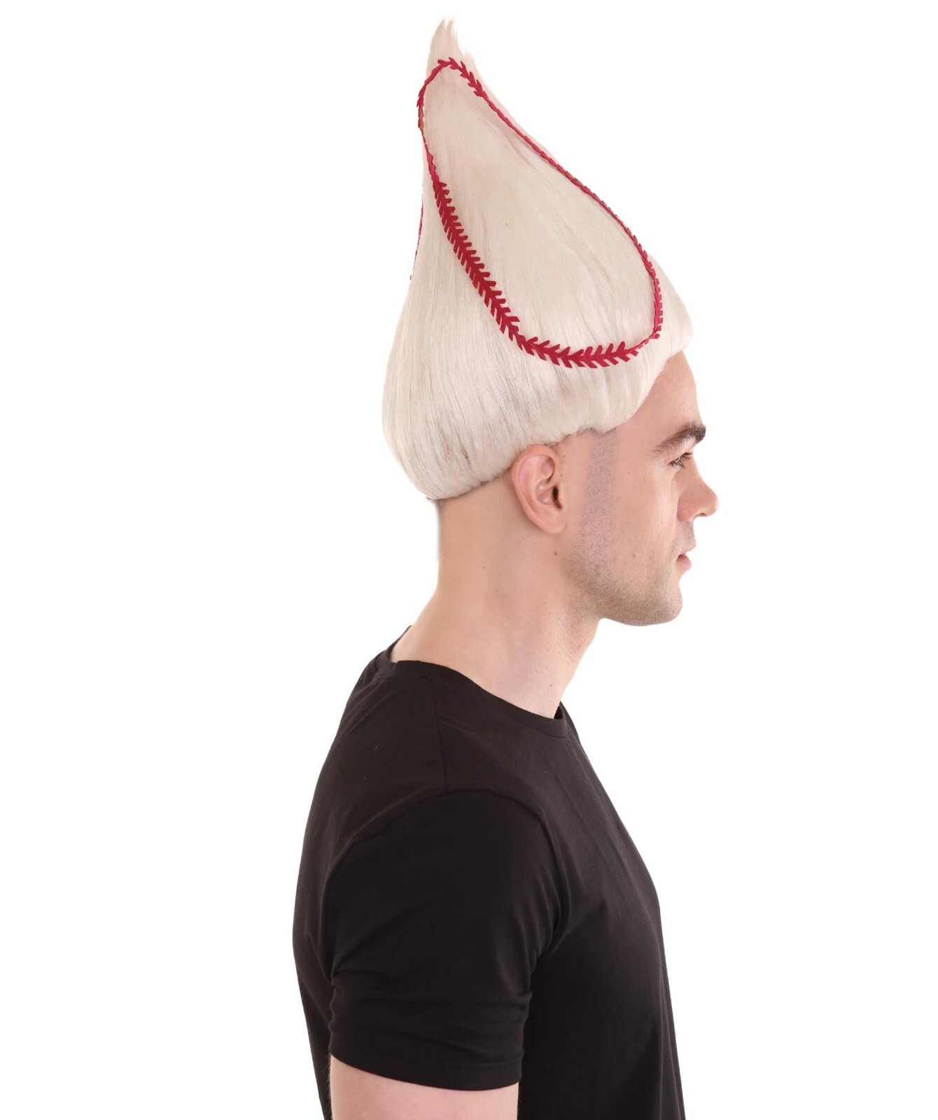 Baseball Unisex Wig | White Sport Wig | Premium Breathable Capless Cap HM-212
