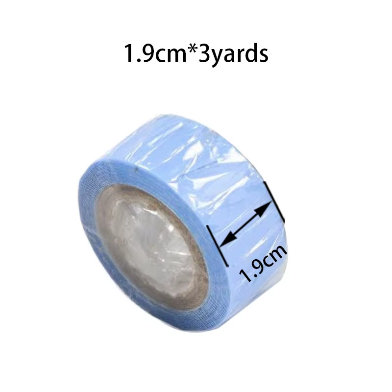 Strong 3Yards Walk Tape for Lace Wigs Blue Double Side Wig Glue for Hair Extensi