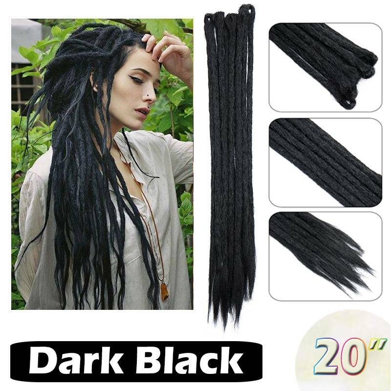 Afro Reggae Faux Locs Crochet Braid Hair Extensions Long Dread Lock Dreadlocks