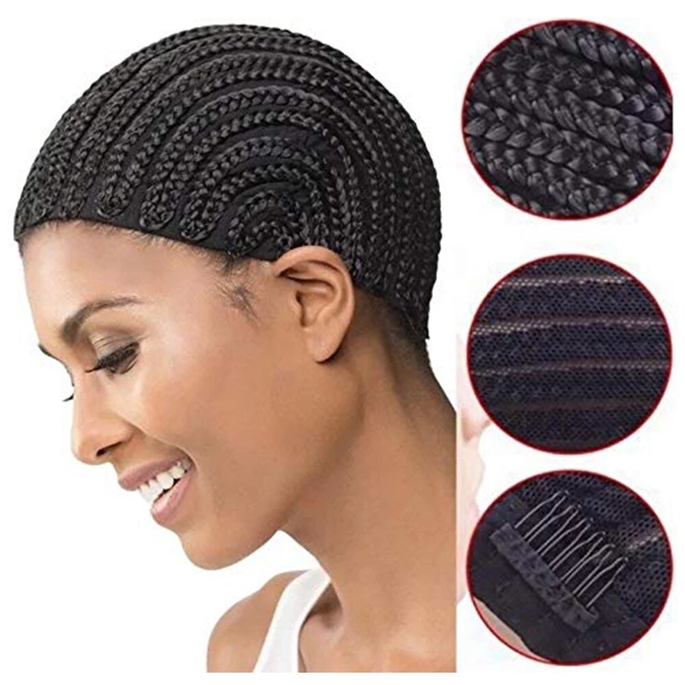 1PCS Breathable Braided Crochet Cornrows Wig Caps for Making Synethic Wigs