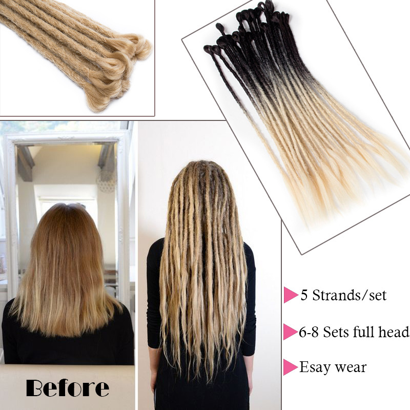Multi-Color Synthetic Soft Dread Locks Crochet Braid Braiding Hair Extensions US