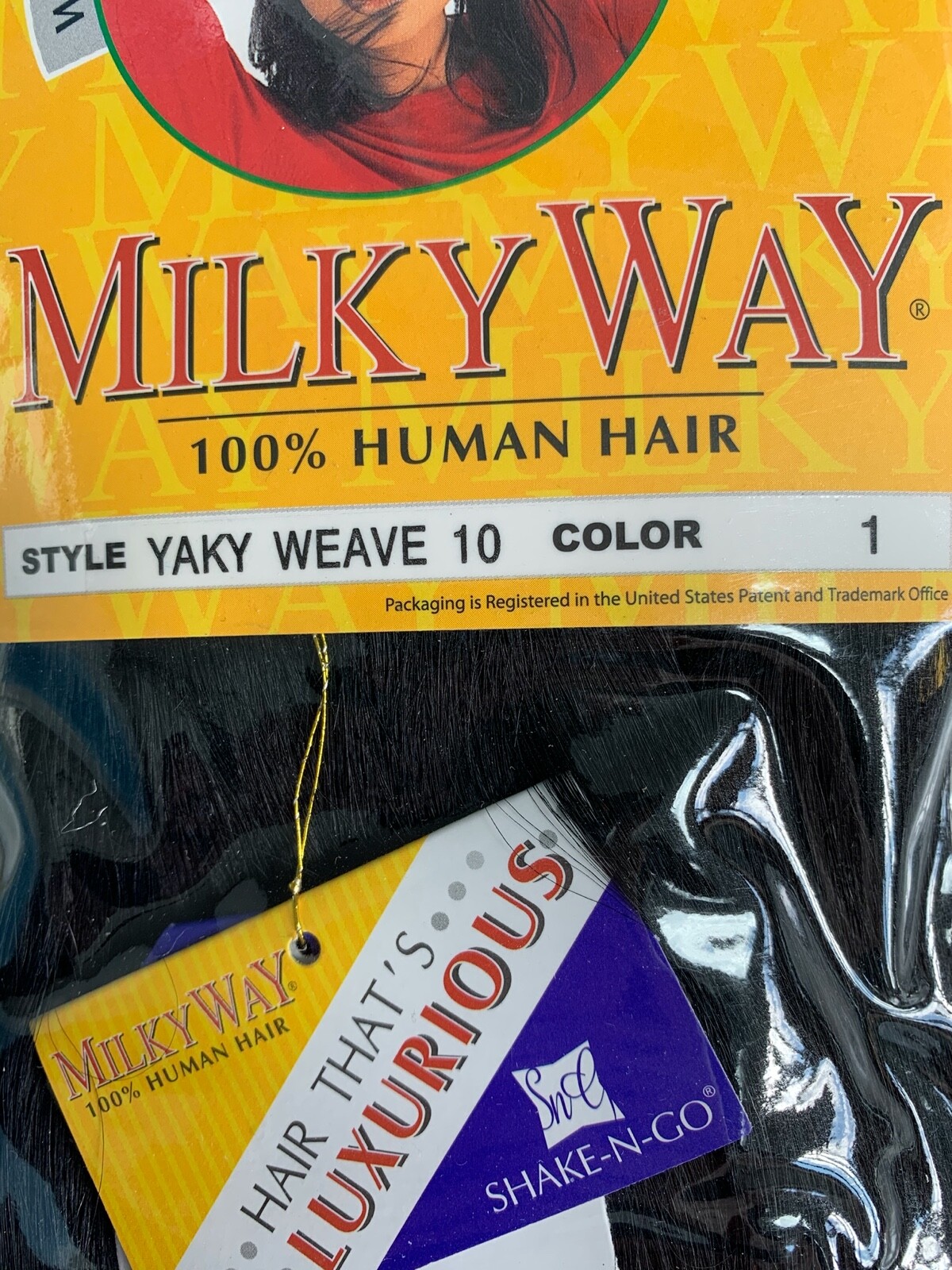 Milky Way 10″, 12″ yaky weave Color 1 and 1B. 100% Human Hair