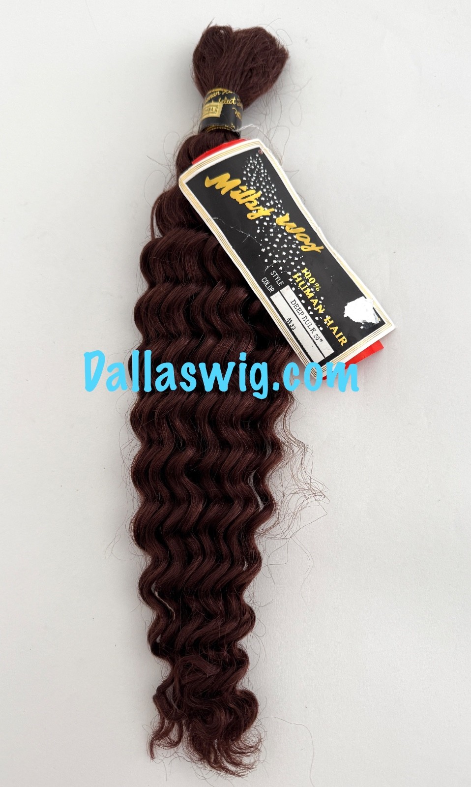 Closeout Milky Way 100% Human Deep Wave Bulk 20″ Braiding Hair
